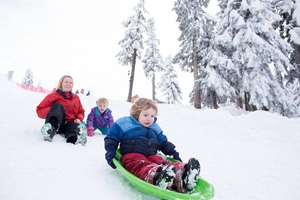Tubing on Grouse Mountain