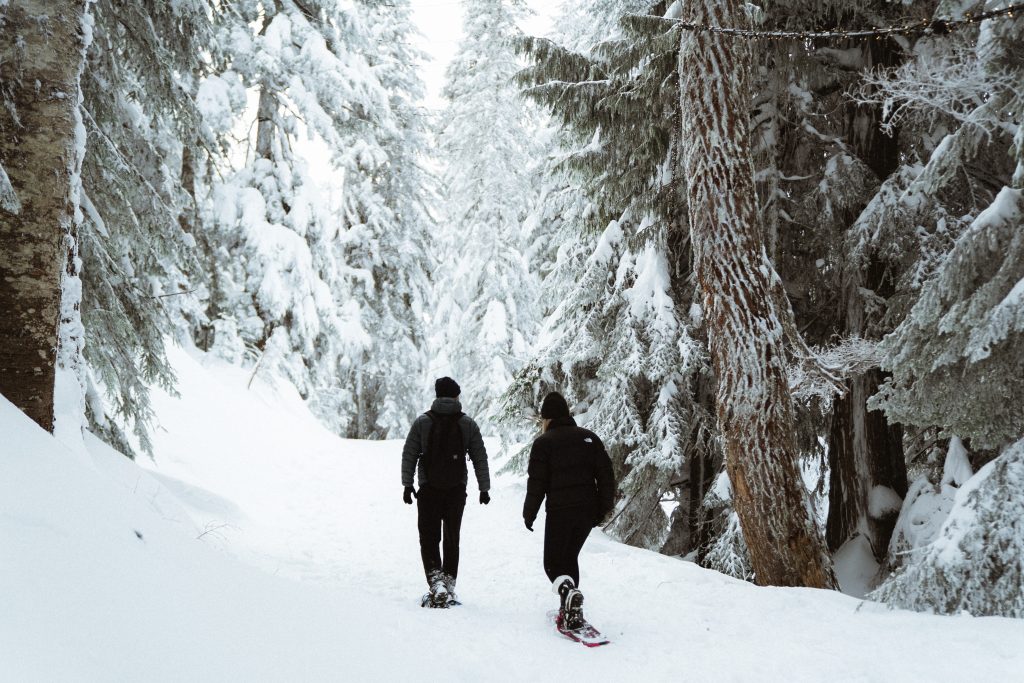 Snowshoeing on Grouse Mountain