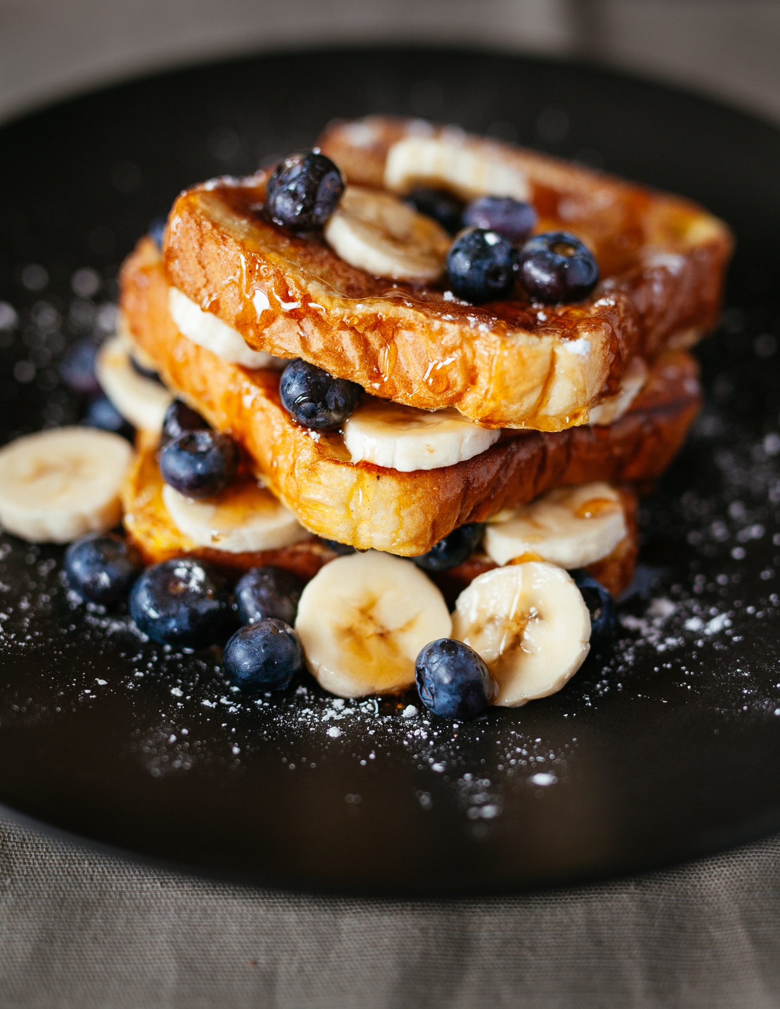 french toast with blueberries