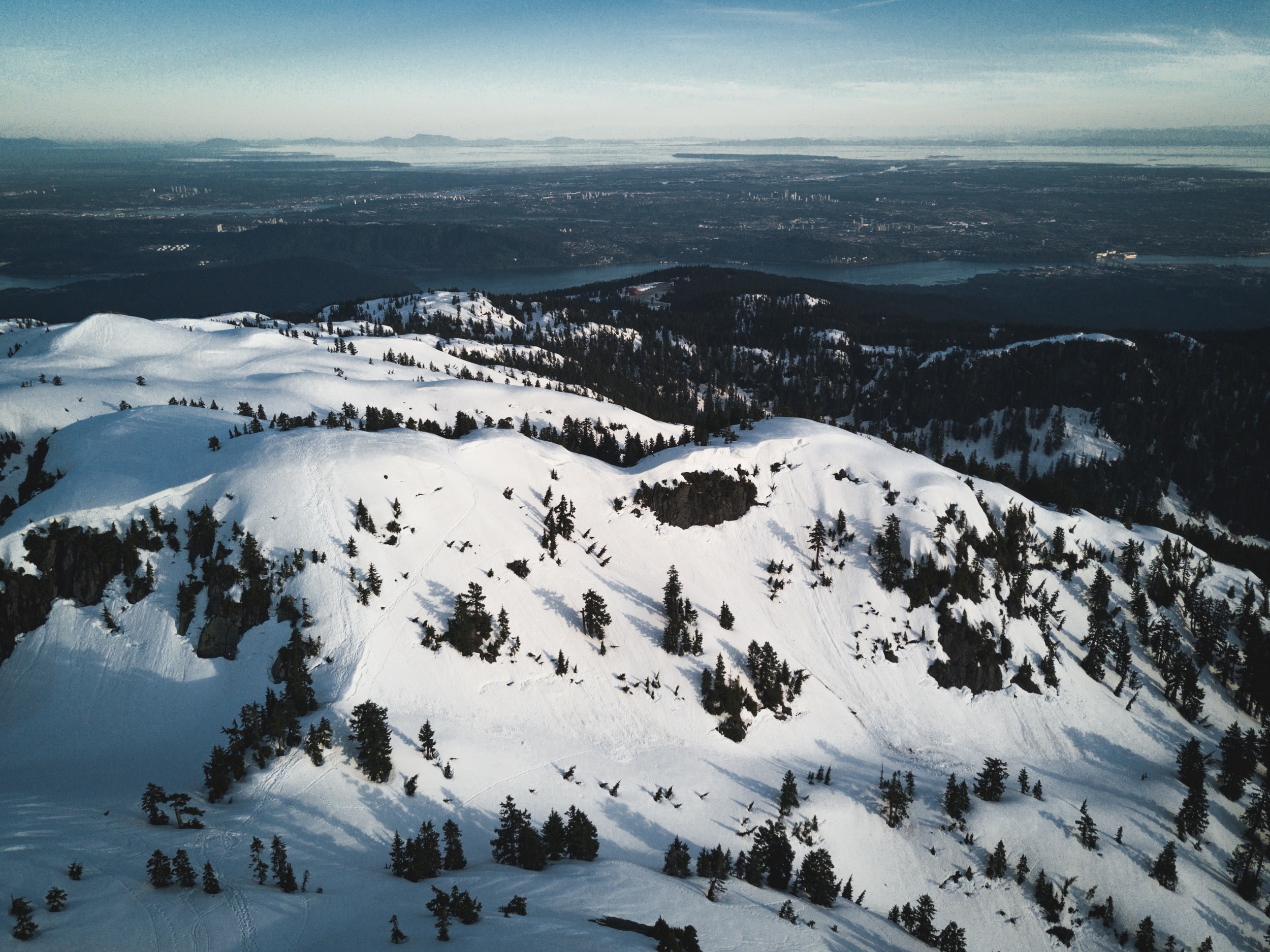 snowy mountain mt seymour
